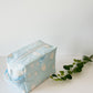 Handmade cloud print quilted travel pouch by ss home collective