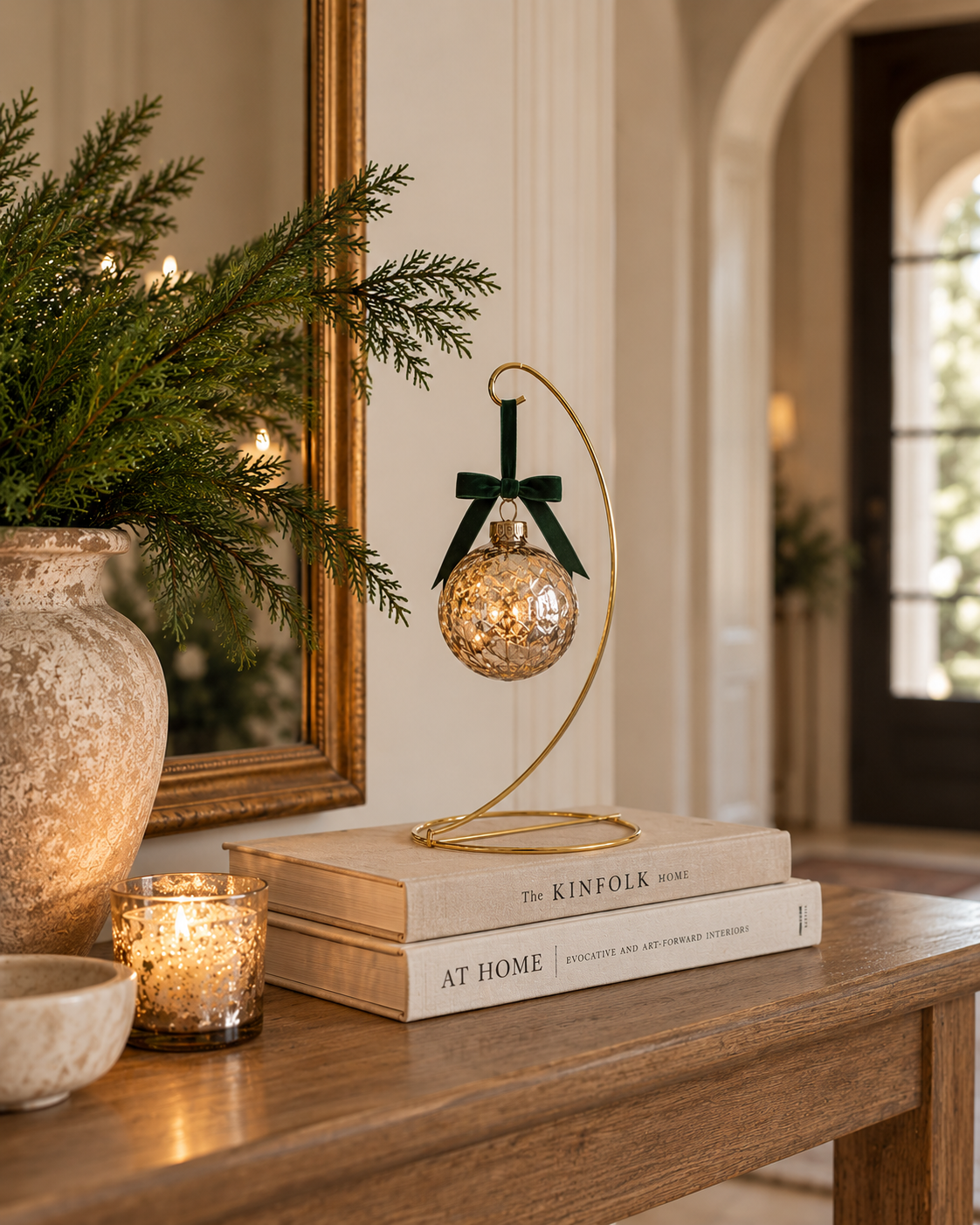 Gold Ornament Display Stand | 11"