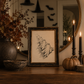 Vintage Flying Ghost Printable Wall Art — Digital Download