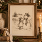 Vintage Snowman Printable Wall Art — Set of 2