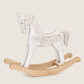 Distressed White Decorative Rocking Horse