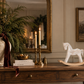 Distressed White Decorative Rocking Horse