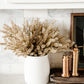 aux cream astilbe stem styled in vase with neutral fall décor - 3 stems