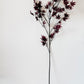 deep red faux maple leaf stem for fall decorating