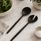 Matte Gray Stainless Steel Salad Servers