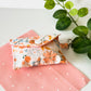 Peach Blossom Meadow Mini Snap Pouch – Handmade Floral Airpod  Case