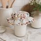Floral Cotton Jar Cover – Reusable Fabric Lid for Mason & Weck Jars