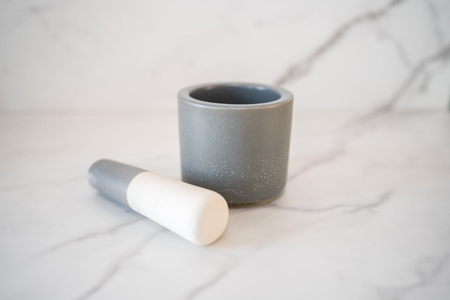 Stoneware Mortar and Pestle, Set of 2