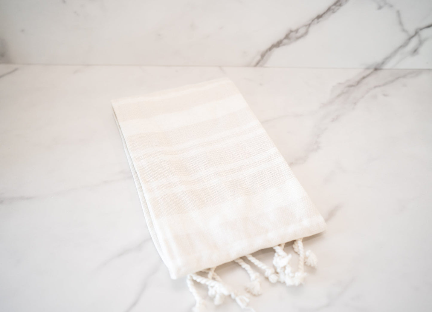 Woven Cotton Haman Tea Towel w/ Fringe