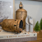 Metal Bell on Jute Rope with Star Cut-Outs