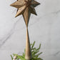 Embossed Metal Two-Sided Star Tree Topper