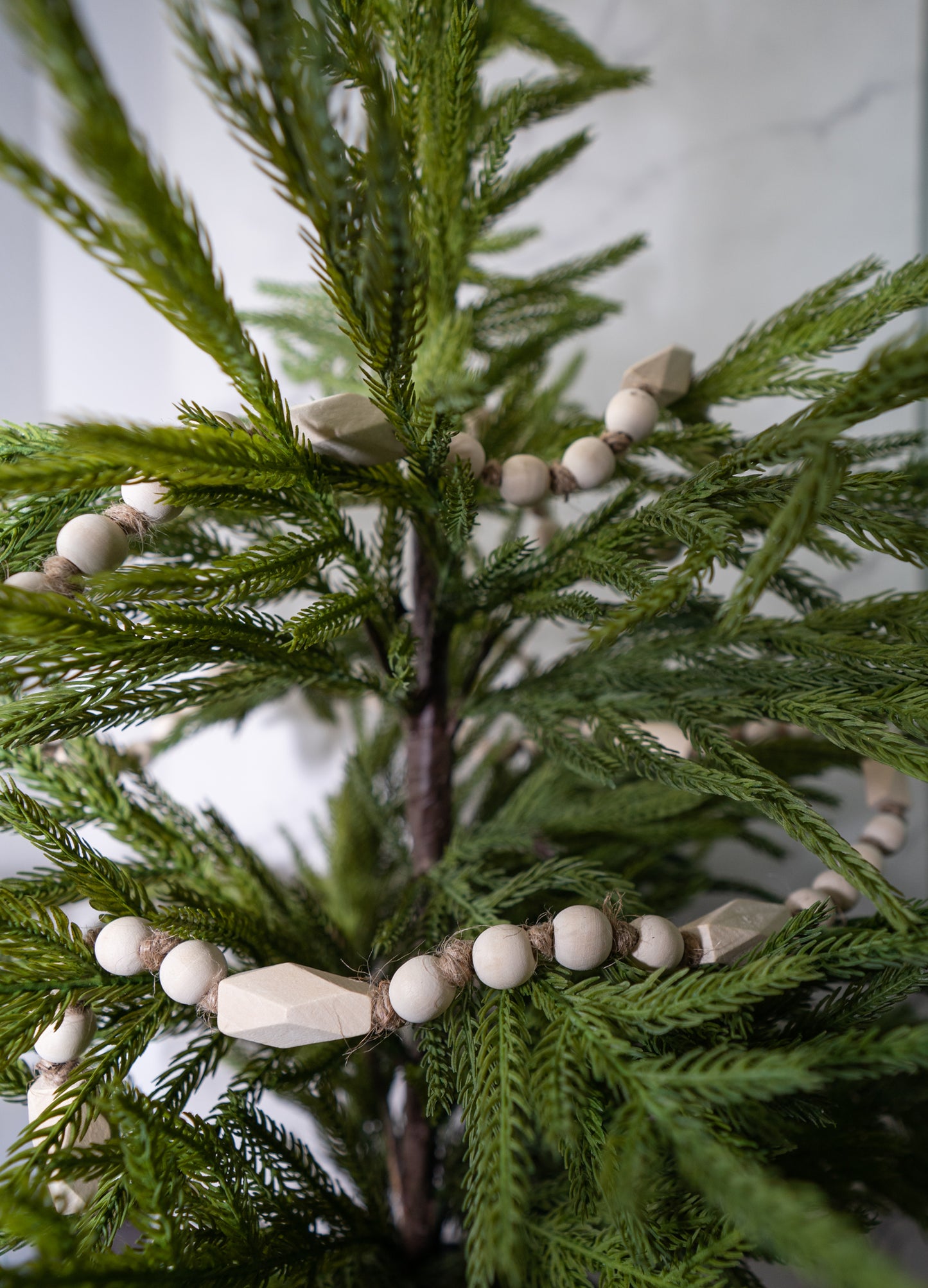 Paulownia Wood Bead Garland