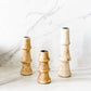 Hand-Carved Mango Wood Taper Holder