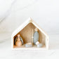 Wood and Cement Nativity, Set of 5